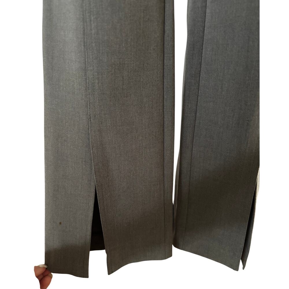 Cache Gray Flat Front Pant 10" Bottom Front Split… - image 4